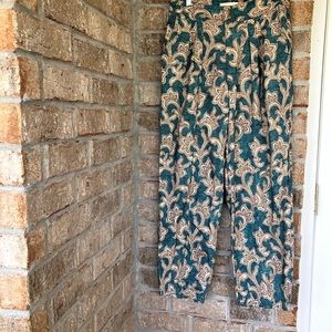 Anthropologie Paisley Print Harem balloon Pants